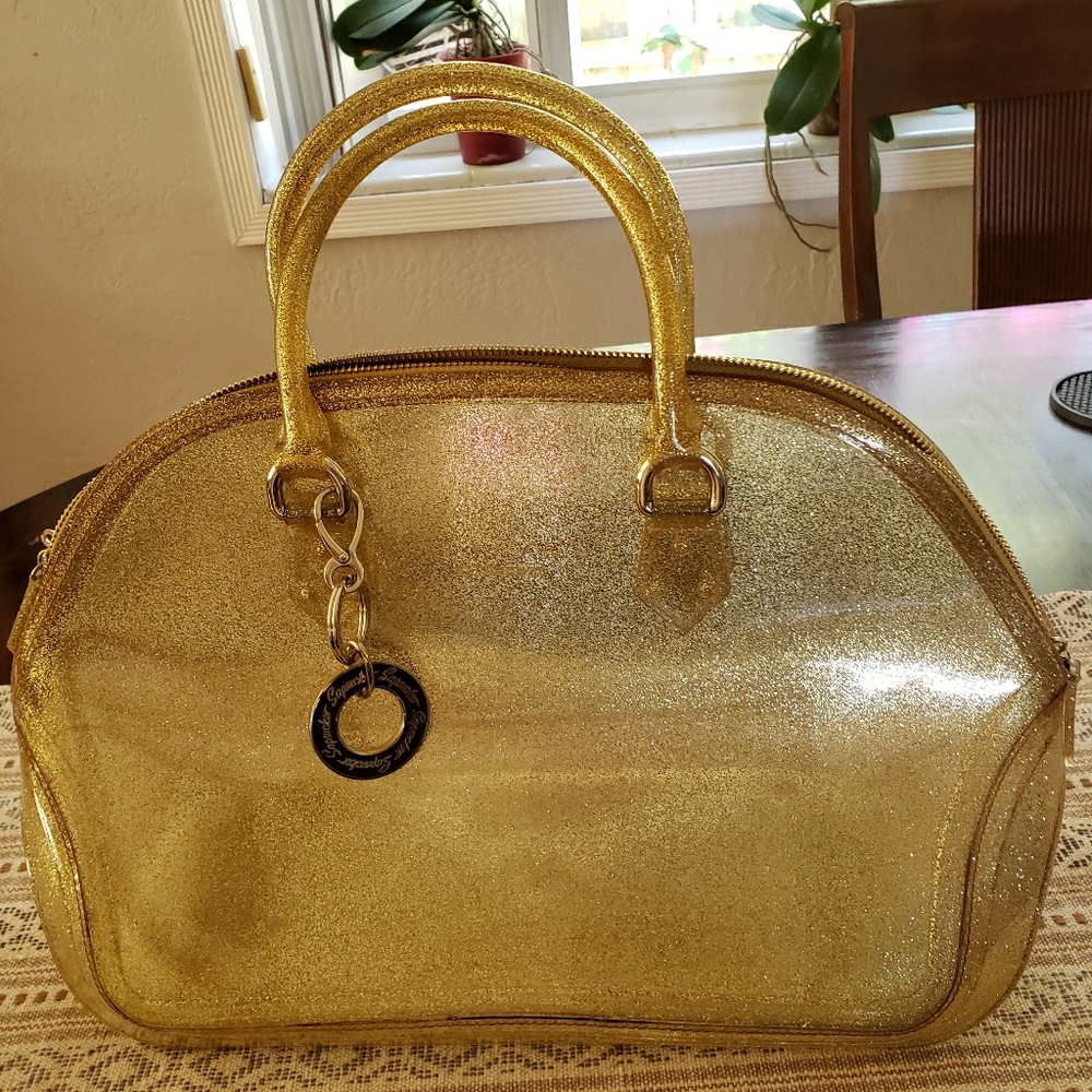 Gold glitter Sapsucker handbag